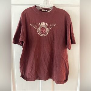 Levi Strauss Signature Womens Large Maroon Fearless Graphic Tee